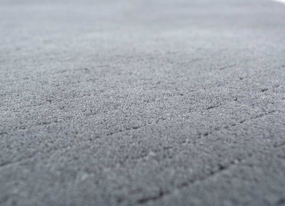 Uldtæppe - 233 x 165 cm - mørkegrå
