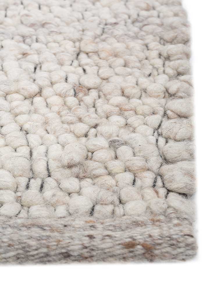 Uldtæppe - 240 x 180 cm - creme