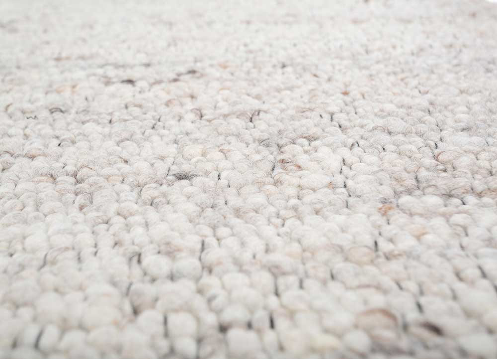 Uldtæppe - 240 x 180 cm - creme