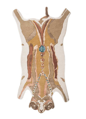 Børnetæppe til børn særlig form  - 153 x 90 cm - creme