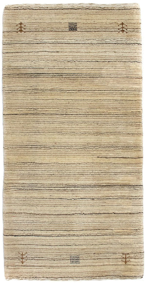 Uldtæppe - 124 x 63 cm - natur