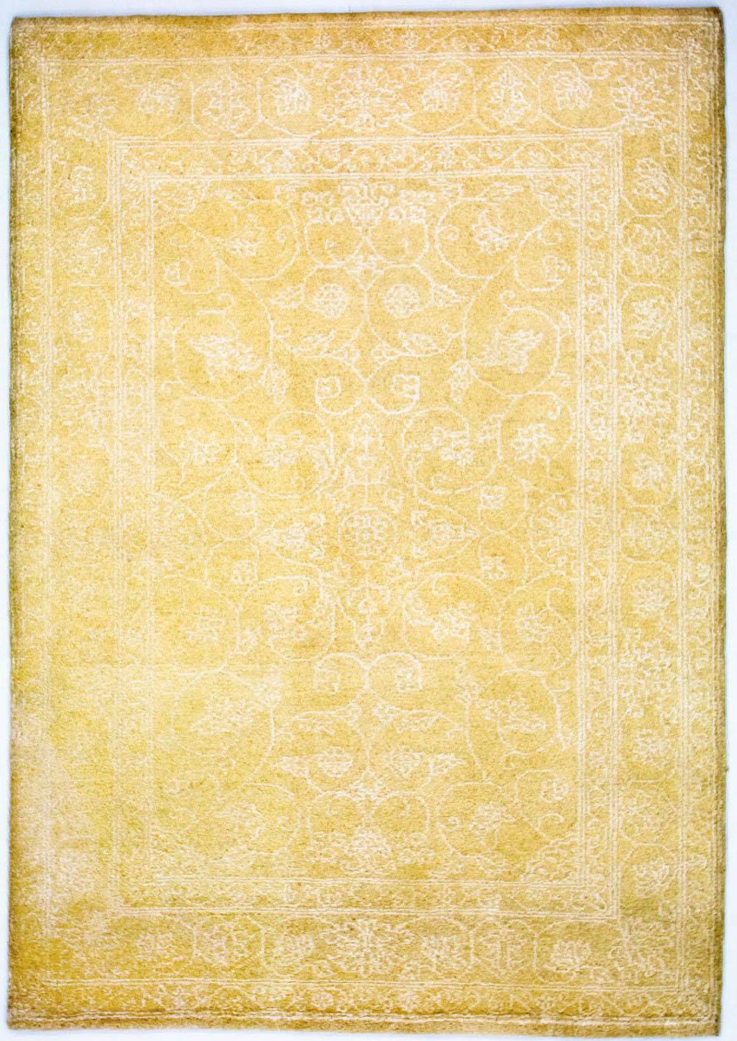 Designer tæppe - 202 x 140 cm - guld