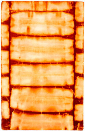 Vintage tæppe - 183 x 118 cm - orange