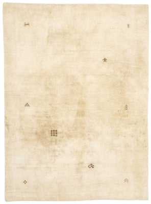 Uldtæppe - 195 x 140 cm - beige