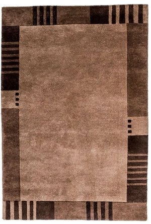 Nepal Tæppe - 177 x 120 cm - brun