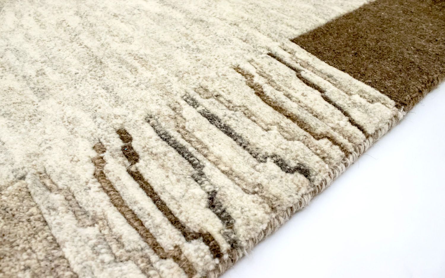 Nepal Tæppe - 183 x 118 cm - beige
