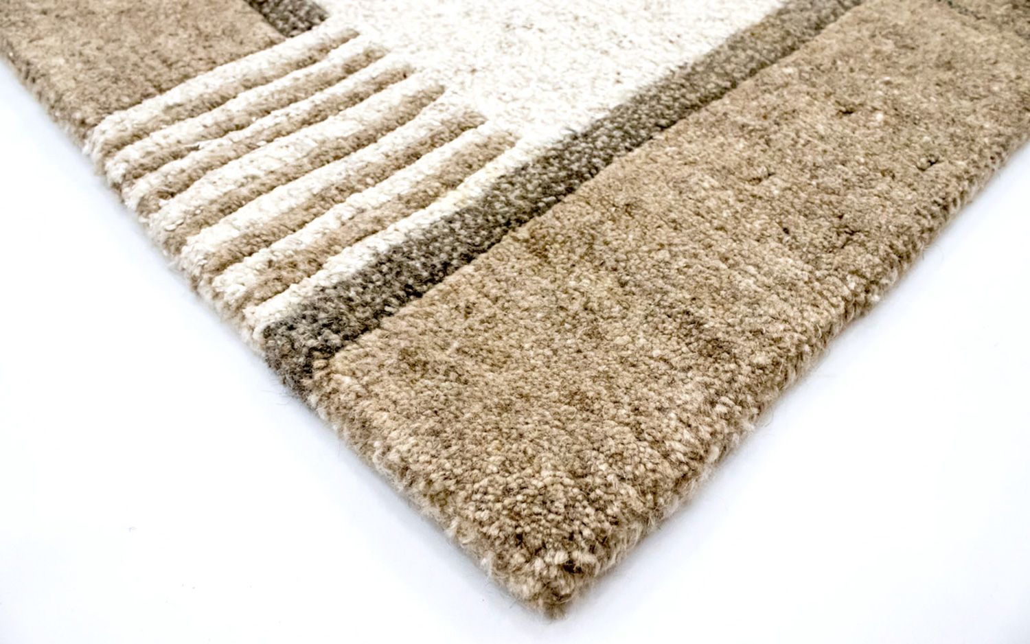 Nepal Tæppe - 178 x 120 cm - beige