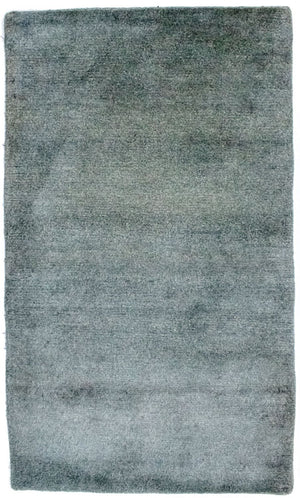 Nepal Tæppe - 157 x 91 cm - sølv
