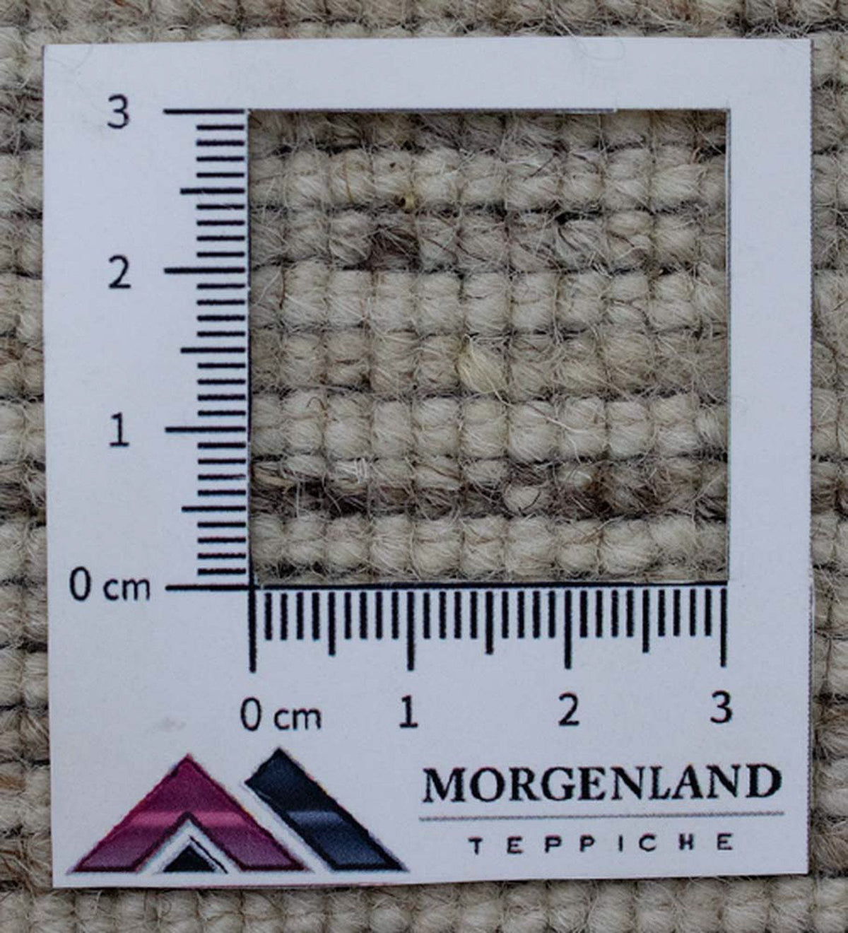 Uldtæppe - 124 x 63 cm - natur