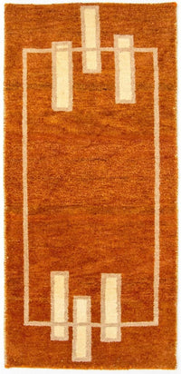 Gabbeh-tæppe - Indus - 140 x 70 cm - orange