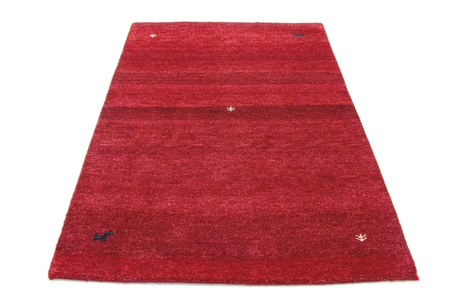 Gabbeh-tæppe - Indus - 182 x 119 cm - rød