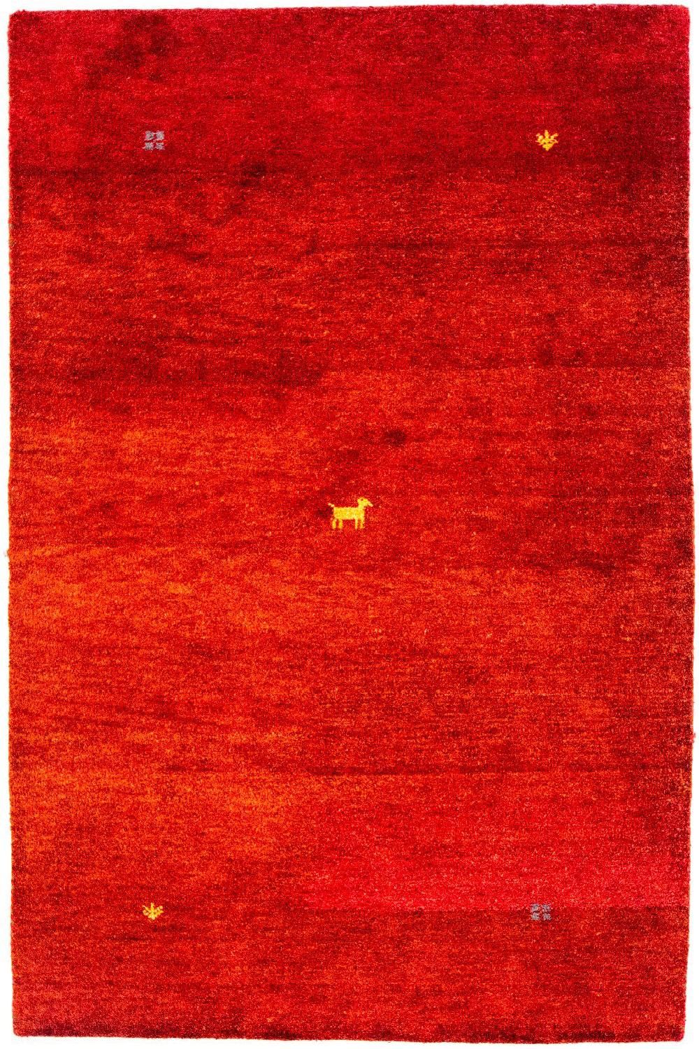 Gabbeh-tæppe - Indus - 176 x 118 cm - rød