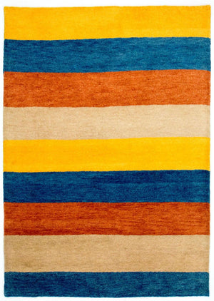 Gabbeh-tæppe - Indus - 194 x 137 cm - farvet