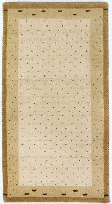 Gabbeh-tæppe - Indus - 136 x 72 cm - beige