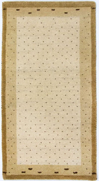 Gabbeh-tæppe - Indus - 136 x 72 cm - beige
