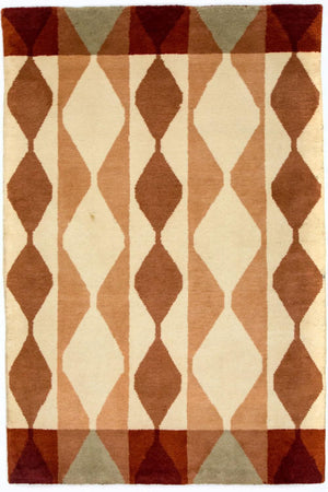 Gabbeh-tæppe - Indus - 182 x 119 cm - flerfarvet