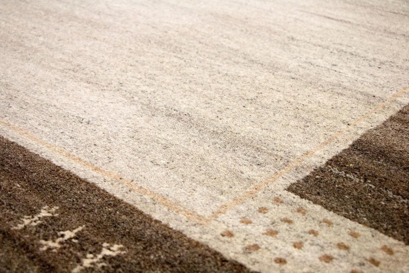 Gabbeh-tæppe - Indus - 200 x 139 cm - beige