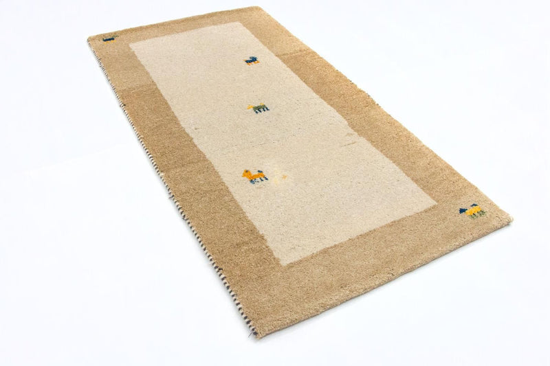 Gabbeh-tæppe - Indus - 140 x 70 cm - beige