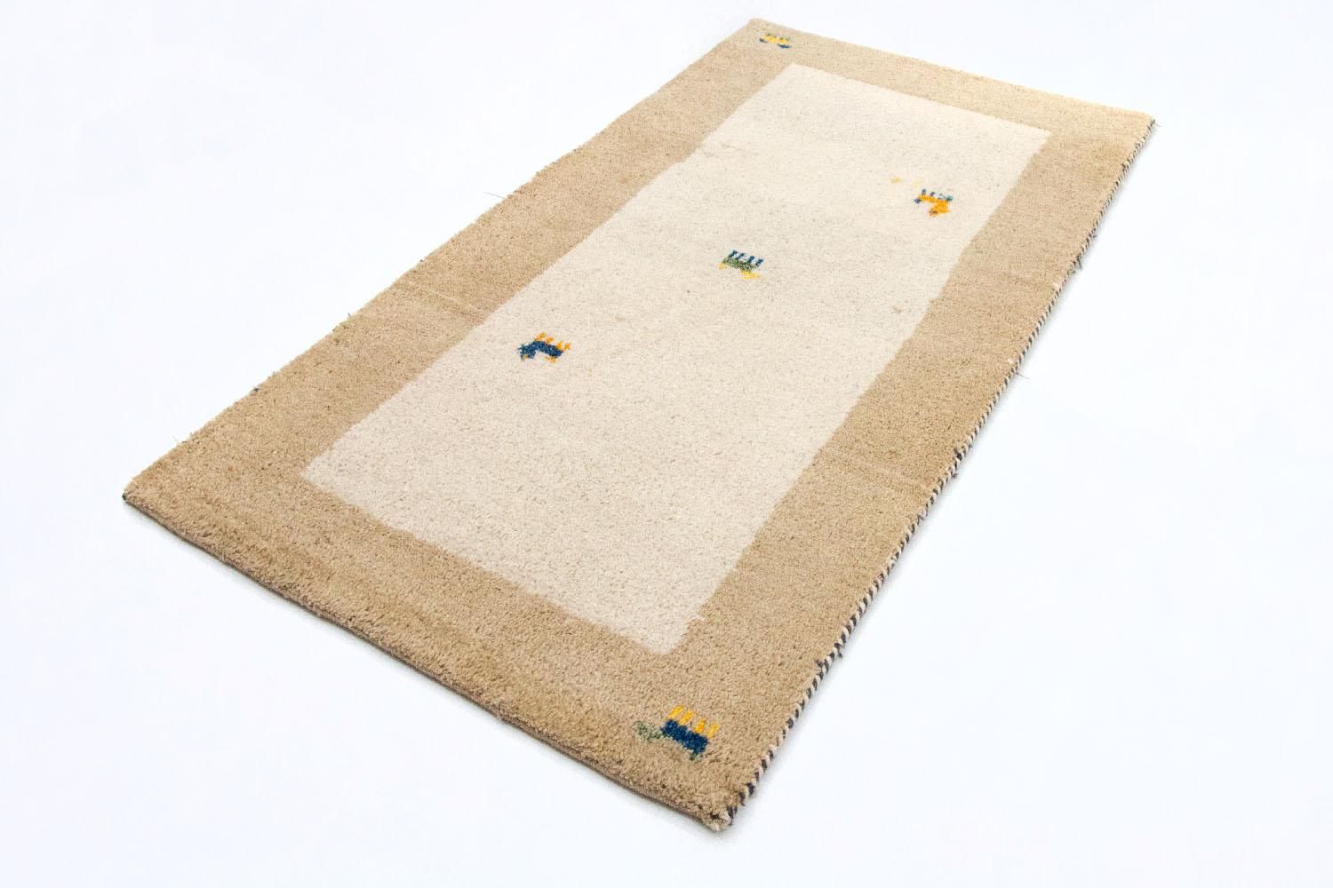 Gabbeh-tæppe - Indus - 140 x 70 cm - beige