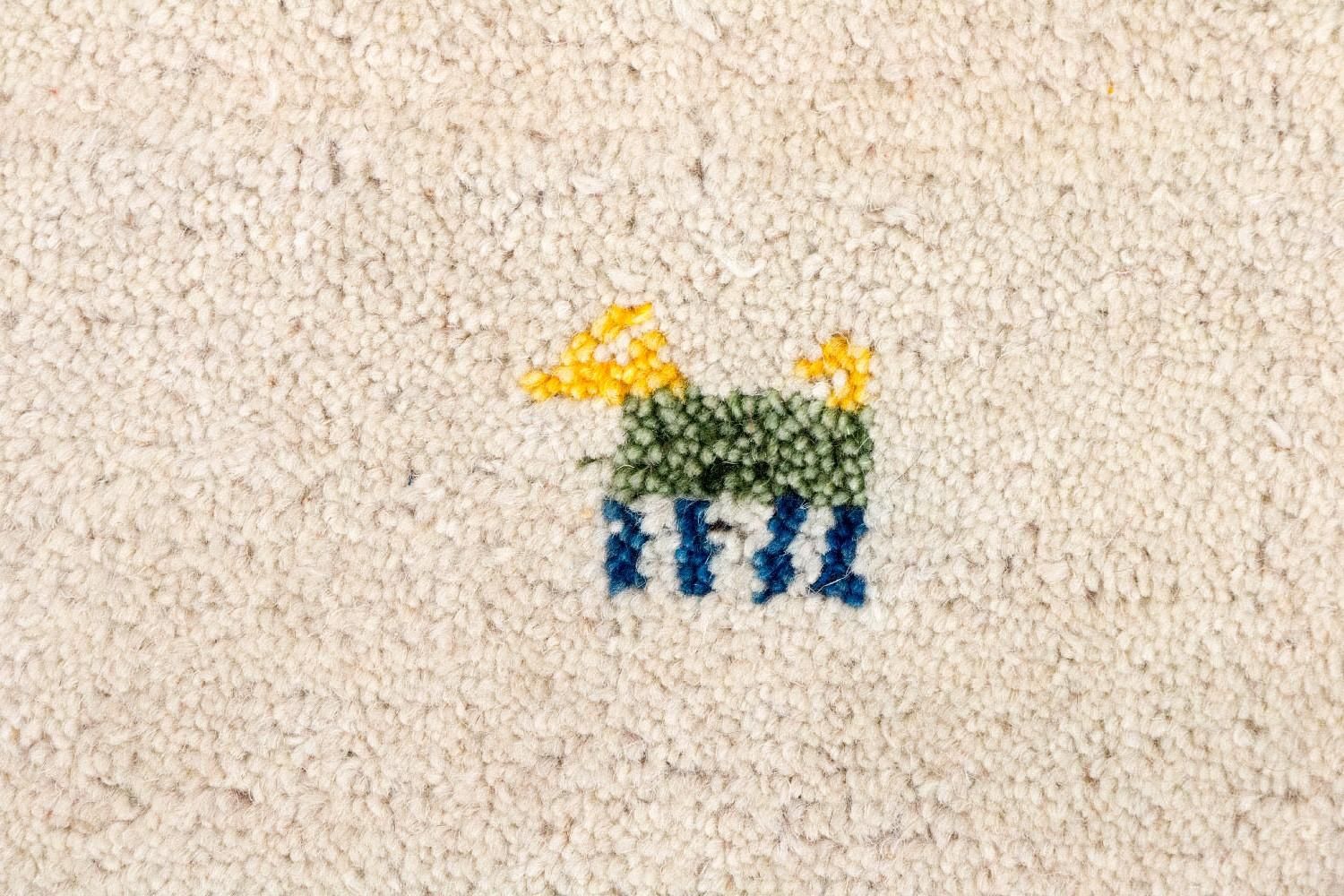 Gabbeh-tæppe - Indus - 140 x 70 cm - beige