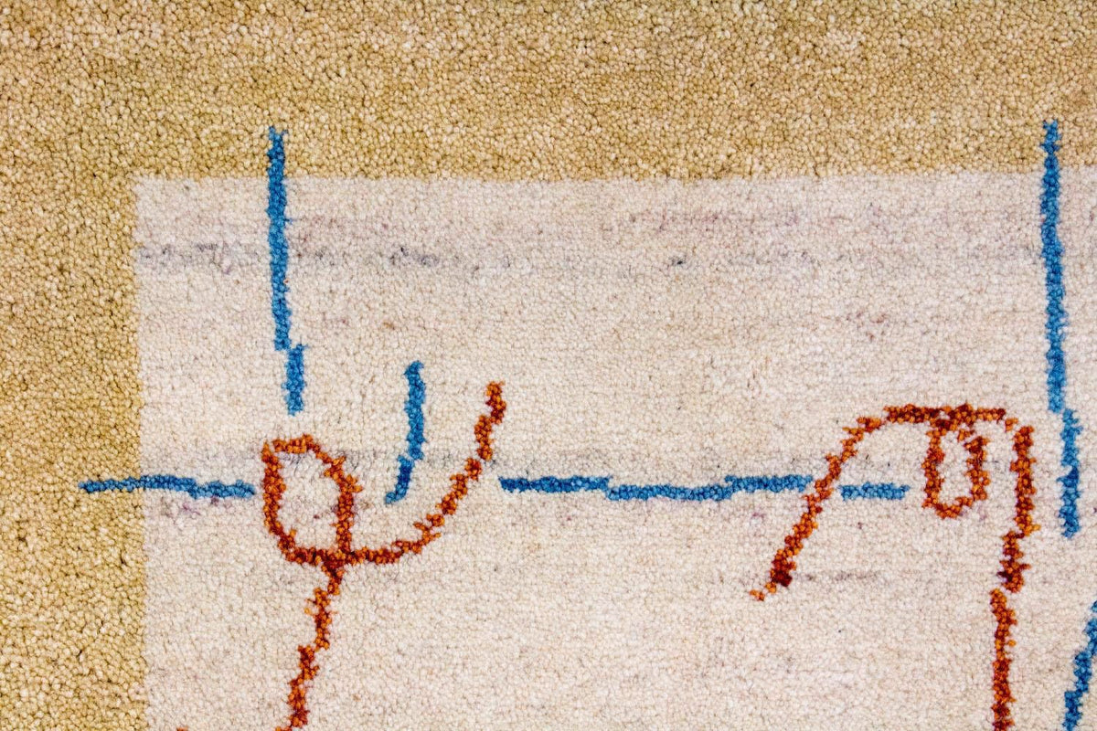 Gabbeh-tæppe - Indus - 140 x 70 cm - beige