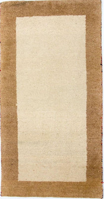 Gabbeh-tæppe - Indus - 132 x 68 cm - beige