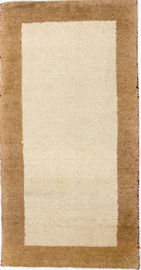 Gabbeh-tæppe - Indus - 132 x 68 cm - beige