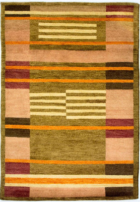 Gabbeh-tæppe - Indus - 200 x 140 cm - flerfarvet