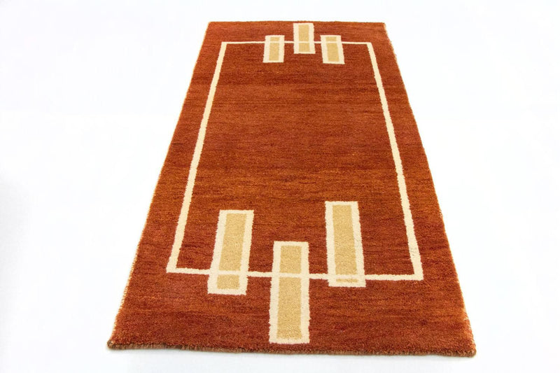 Gabbeh-tæppe - Indus - 140 x 70 cm - rust