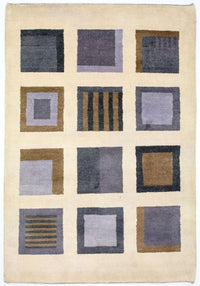 Gabbeh-tæppe - Indus - 204 x 135 cm - beige