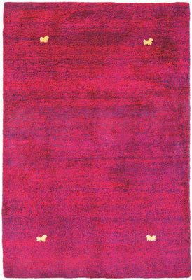 Gabbeh-tæppe - Indus - 205 x 140 cm - pink