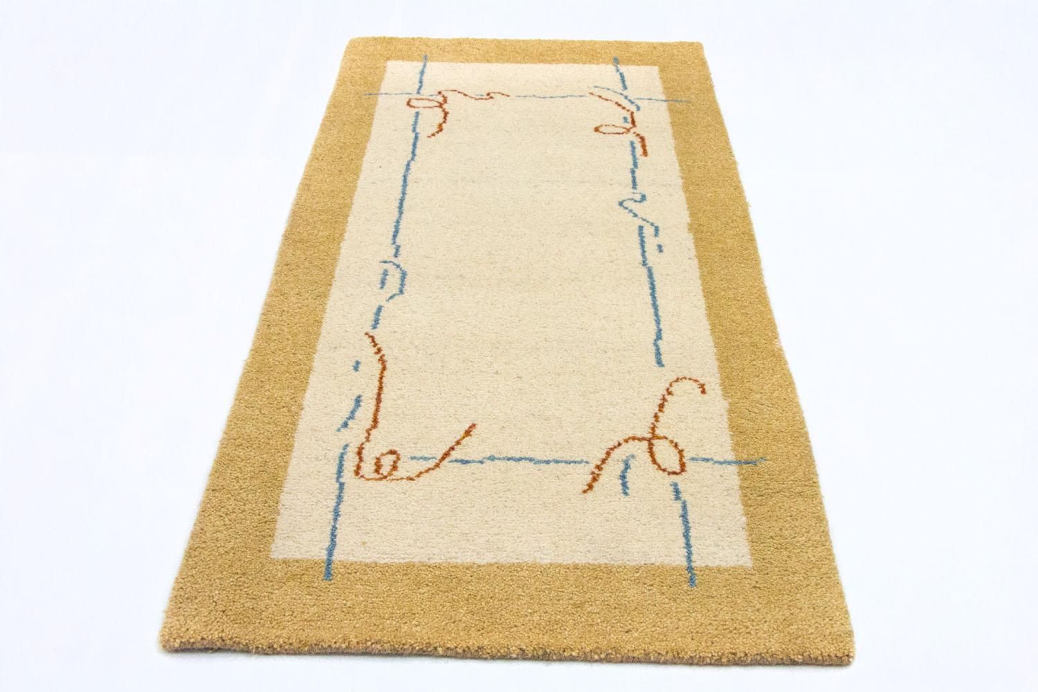 Gabbeh-tæppe - Indus - 140 x 70 cm - beige