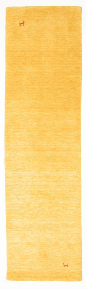 Løber Gabbeh-tæppe - Indus - 200 x 80 cm - guld