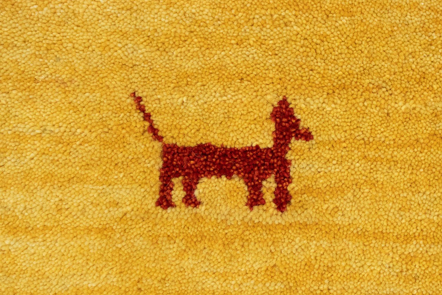 Løber Gabbeh-tæppe - Indus - 200 x 80 cm - guld