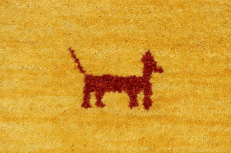 Gabbeh-tæppe - Indus - 250 x 200 cm - guld