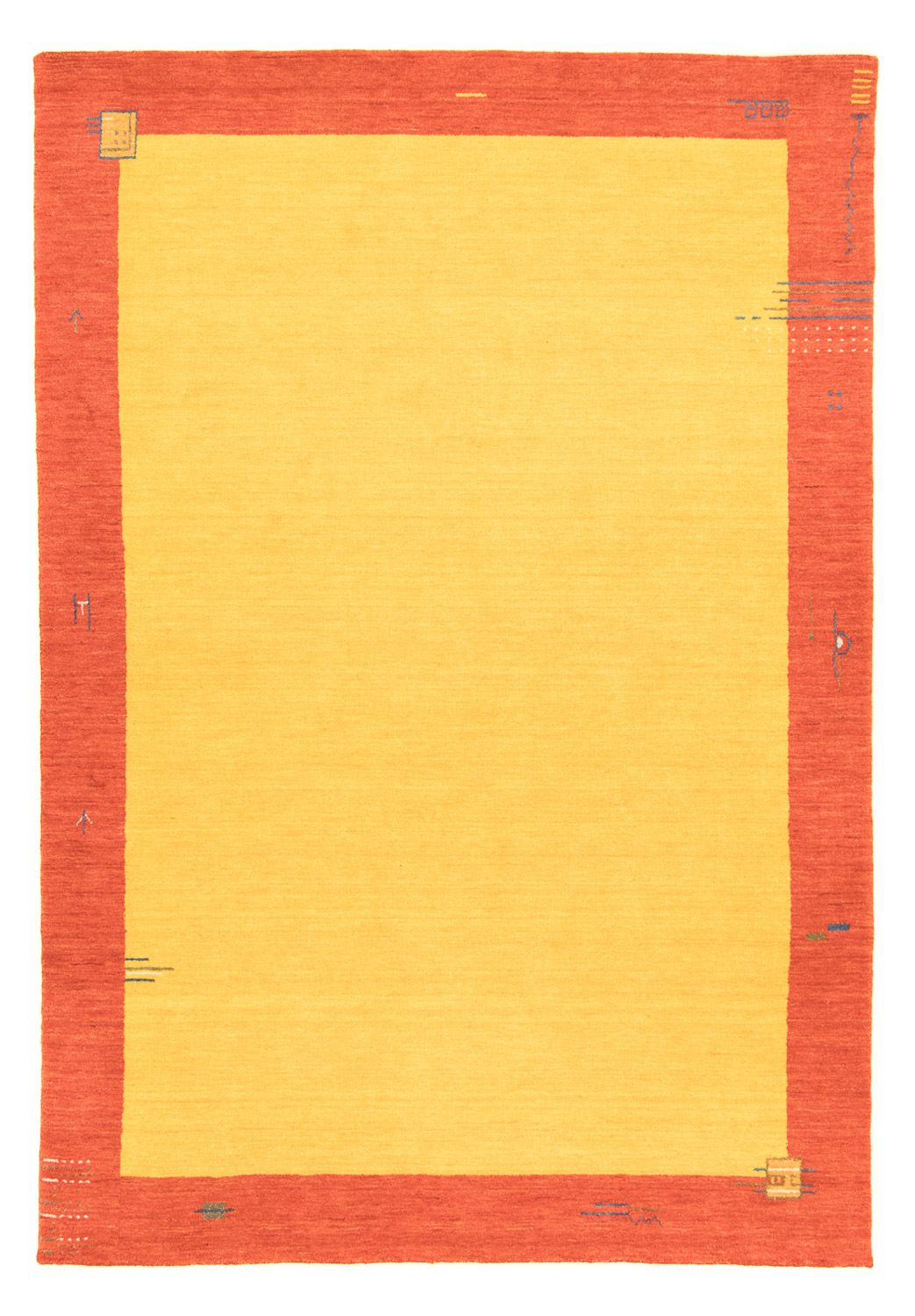 Gabbeh-tæppe - Indus - 180 x 120 cm - guld