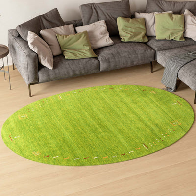 Gabbeh-tæppe - Indus - Fenth - oval