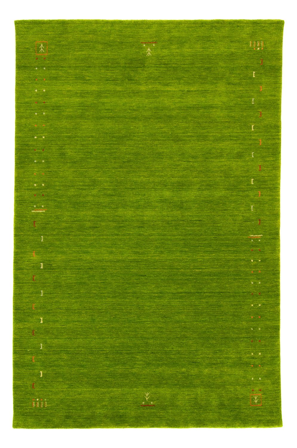 Gabbeh-tæppe - Indus - 60 x 40 cm - grøn