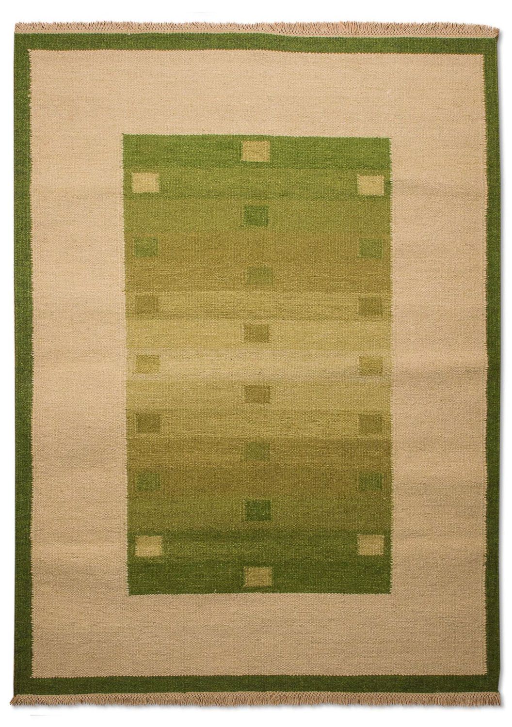 Kelim-tæppe - Trendy - 180 x 120 cm - grøn