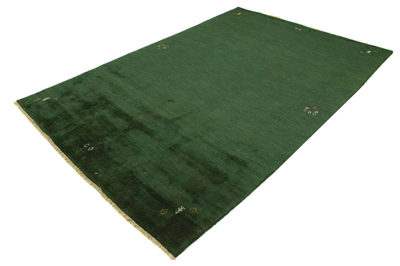 Gabbeh-tæppe - Indus - 300 x 200 cm - mørkegrøn