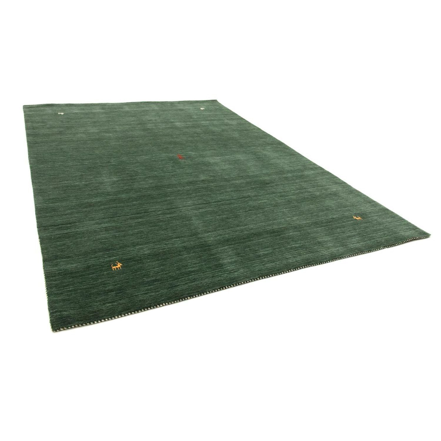 Gabbeh-tæppe - Softy - 160 x 90 cm - mørkegrøn