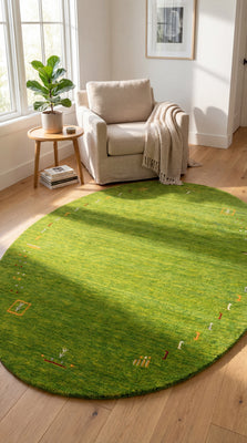 Gabbeh-tæppe - Indus - Fenth - oval