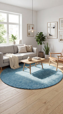 Gabbeh-tæppe - Softy - Uni - rundt