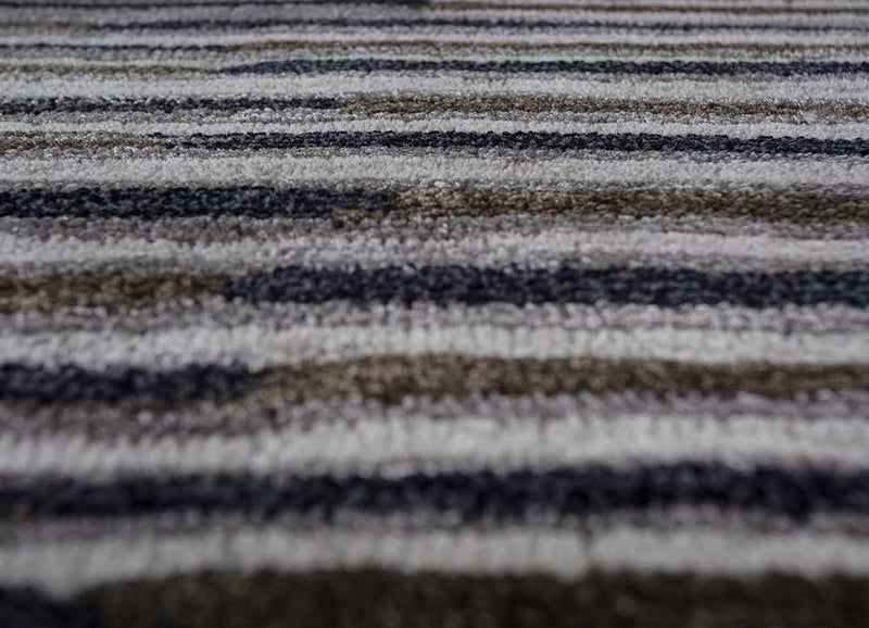 Uldtæppe særlig form  - 152 x 55 cm - antracit