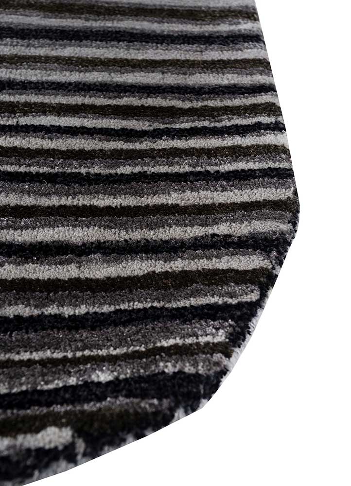 Uldtæppe særlig form  - 152 x 55 cm - antracit