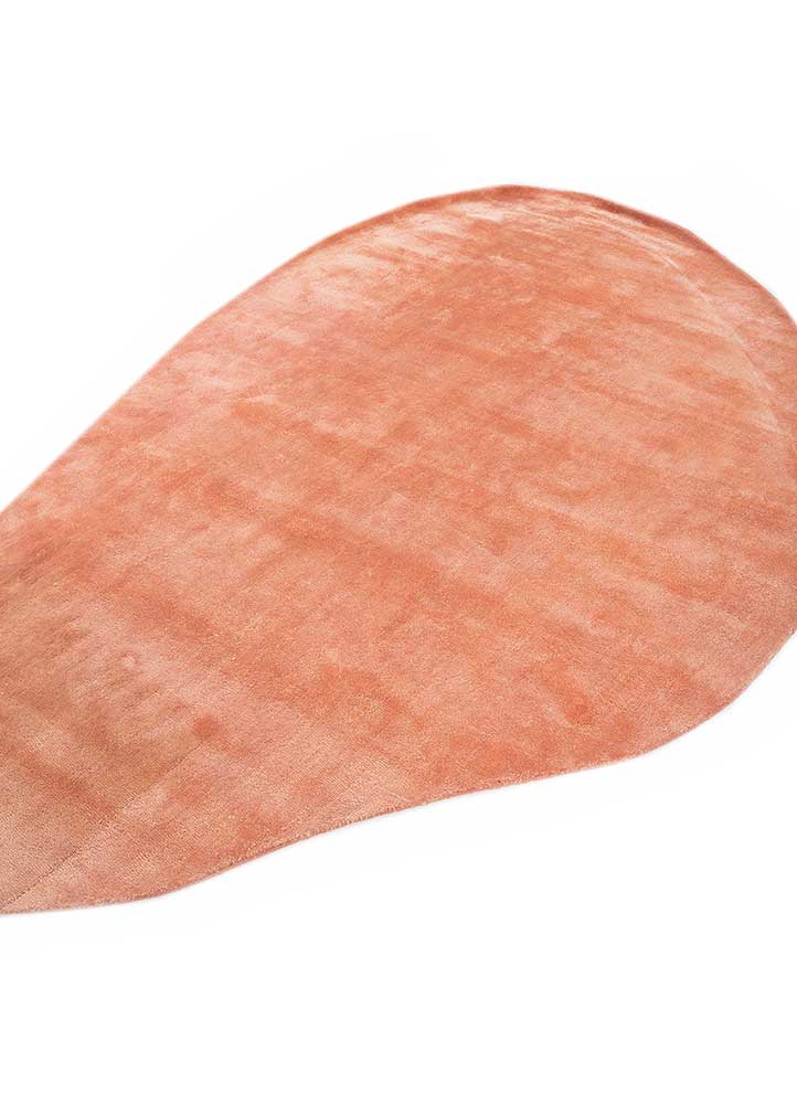 Designer tæppe særlig form  - 170 x 257 cm - orange