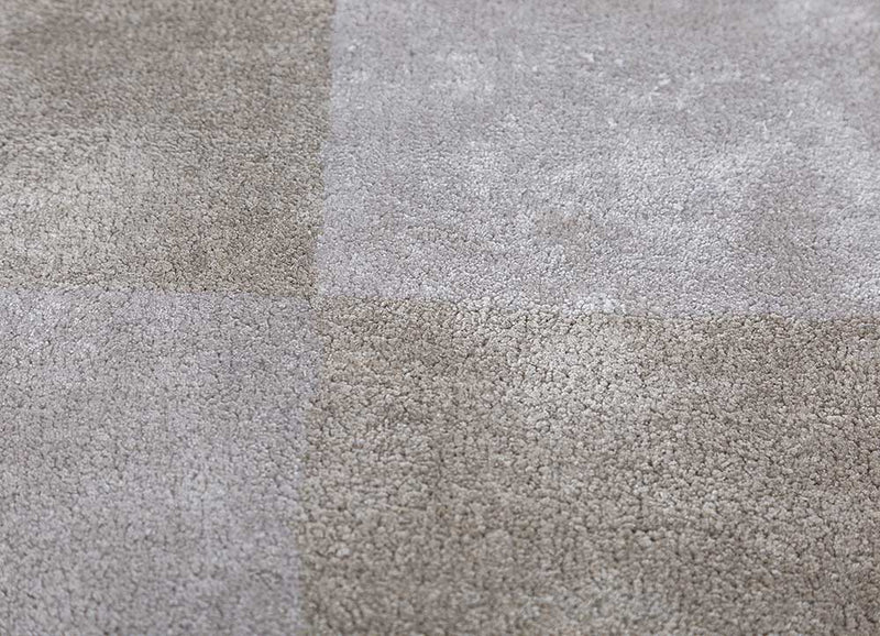 Designer tæppe særlig form  - 240 x 150 cm - lysegrå