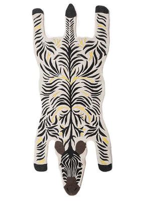 Børnetæppe til børn særlig form  - 215 x 90 cm - sort og hvid