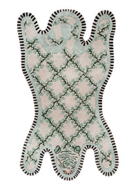 Børnetæppe til børn særlig form  - 143 x 90 cm - grøn