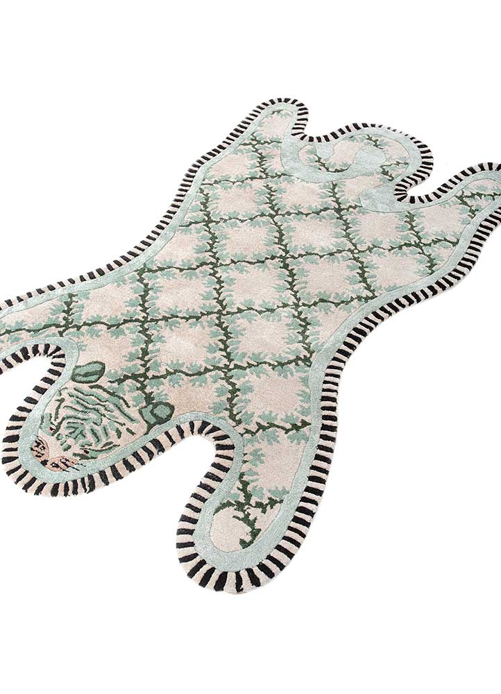 Børnetæppe til børn særlig form  - 143 x 90 cm - grøn